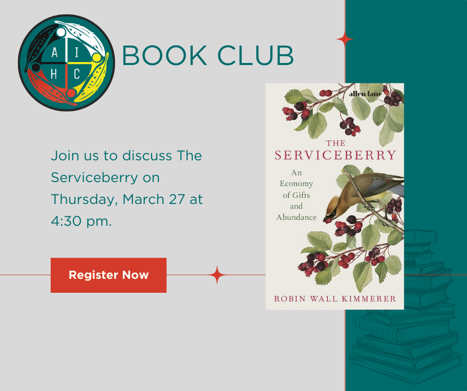 Join us to discuss The Serviceberry on Thursday March 27 at 4:30 pm